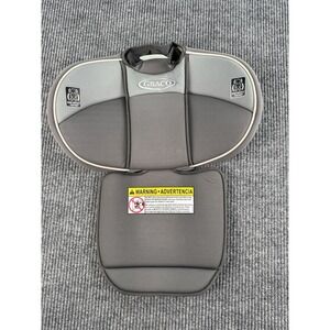Graco Extend2Fit Car Seat Back Fabric Pad Replacement Gray Used Washed